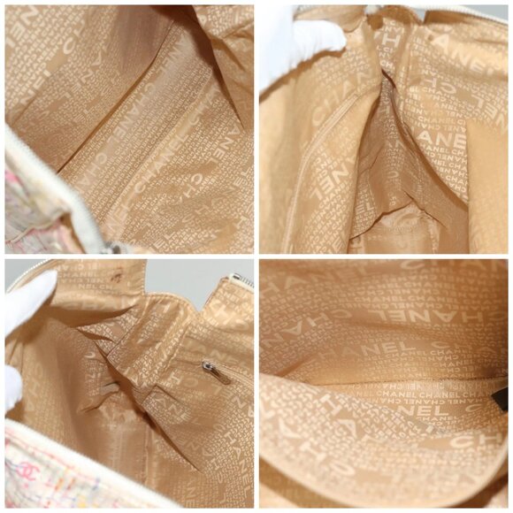 CHANEL Hand Bag Canvas 2way Pink Silver CC Auth 133090 - Picture 15 of 16